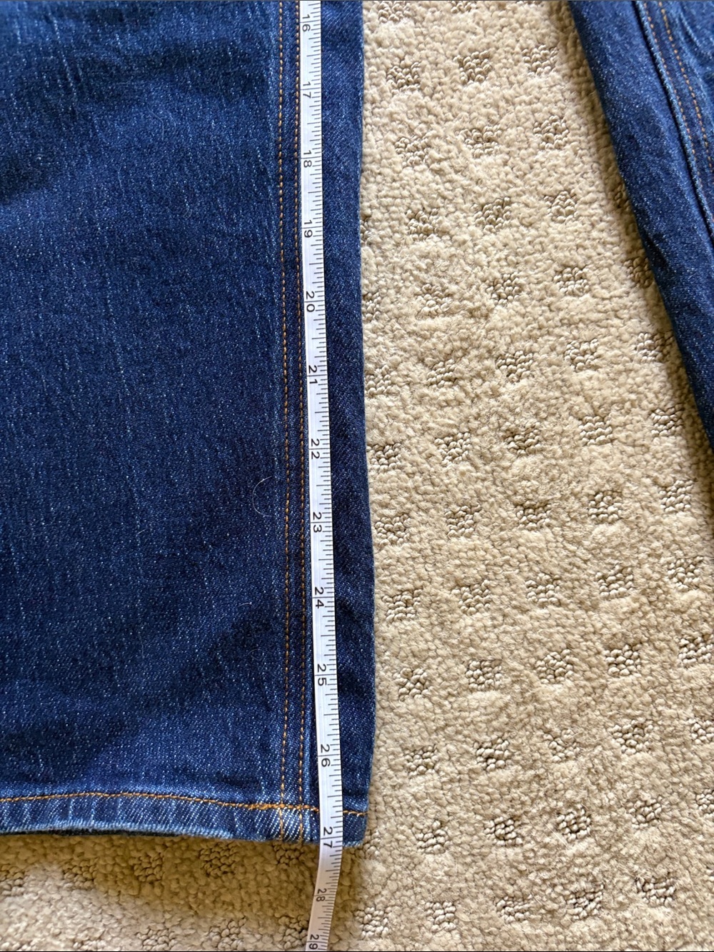 Quince Women’s Bella Stretch Dark Blue Straight-Leg Jeans - Picture 10 of 11